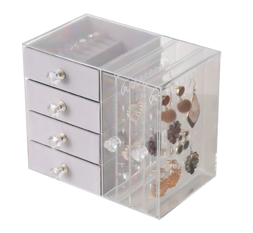 Joyero de 4 niveles · Cada joya en su lugar