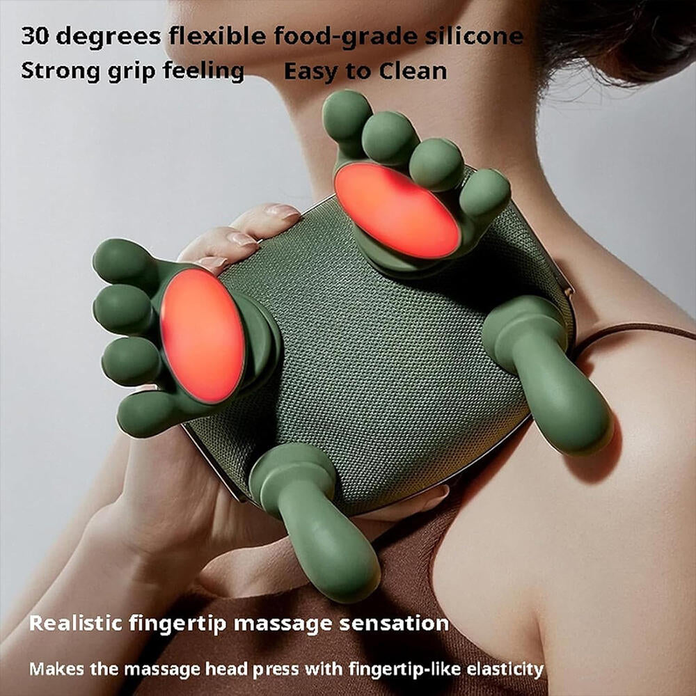 Masajeador cervical 4D con calor · Relax en casa